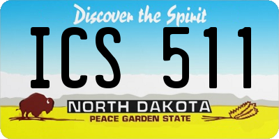 ND license plate ICS511