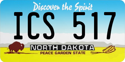 ND license plate ICS517