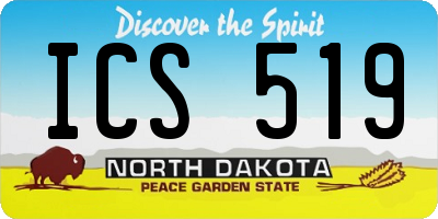 ND license plate ICS519