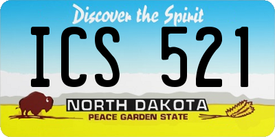 ND license plate ICS521