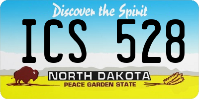 ND license plate ICS528