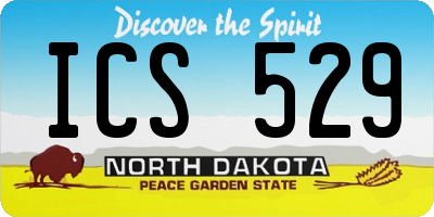 ND license plate ICS529