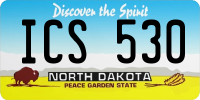 ND license plate ICS530