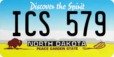 ND license plate ICS579