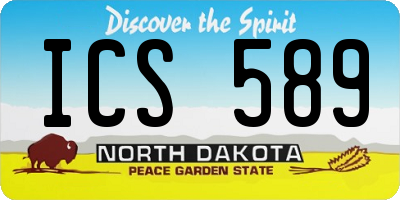 ND license plate ICS589