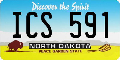 ND license plate ICS591