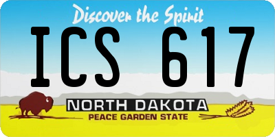 ND license plate ICS617