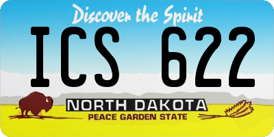 ND license plate ICS622