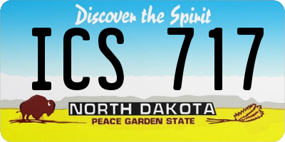 ND license plate ICS717