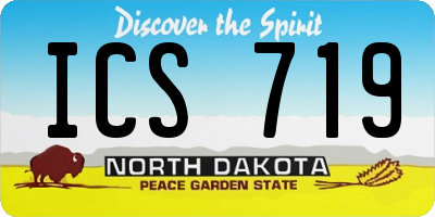 ND license plate ICS719