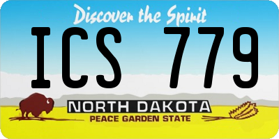ND license plate ICS779