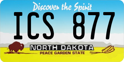 ND license plate ICS877