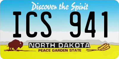 ND license plate ICS941