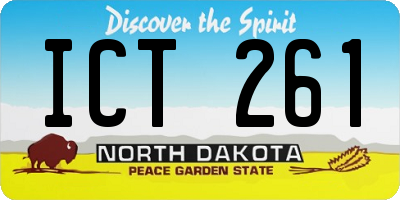 ND license plate ICT261