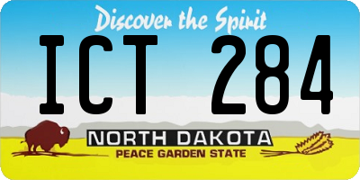 ND license plate ICT284