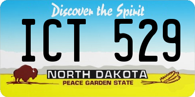 ND license plate ICT529