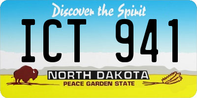 ND license plate ICT941