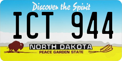 ND license plate ICT944