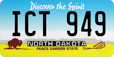 ND license plate ICT949