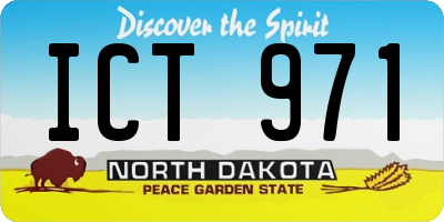 ND license plate ICT971