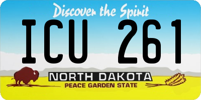 ND license plate ICU261