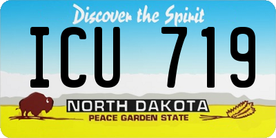 ND license plate ICU719