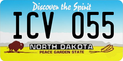 ND license plate ICV055
