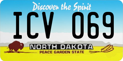 ND license plate ICV069