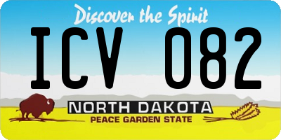 ND license plate ICV082