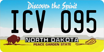 ND license plate ICV095