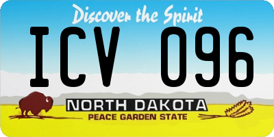 ND license plate ICV096
