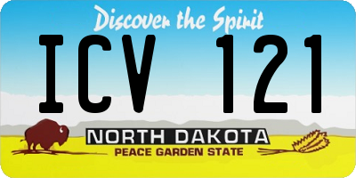 ND license plate ICV121