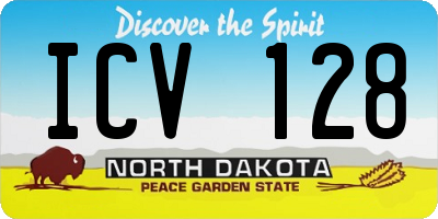 ND license plate ICV128