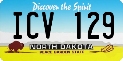 ND license plate ICV129