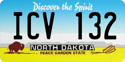 ND license plate ICV132