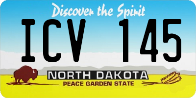 ND license plate ICV145