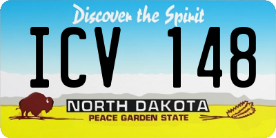 ND license plate ICV148