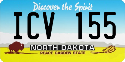 ND license plate ICV155