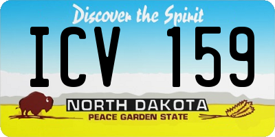 ND license plate ICV159
