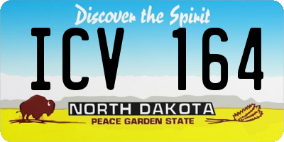 ND license plate ICV164