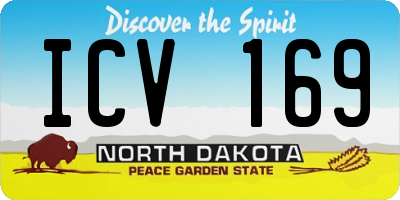 ND license plate ICV169