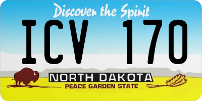 ND license plate ICV170