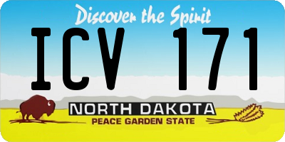 ND license plate ICV171