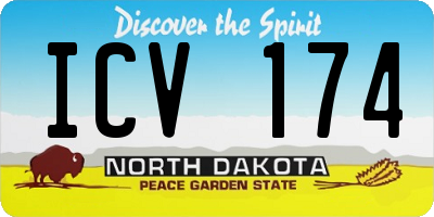 ND license plate ICV174
