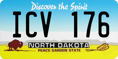 ND license plate ICV176