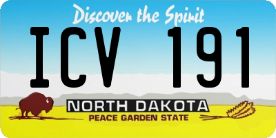 ND license plate ICV191