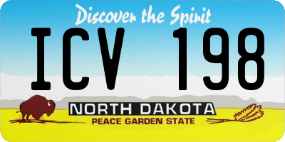 ND license plate ICV198