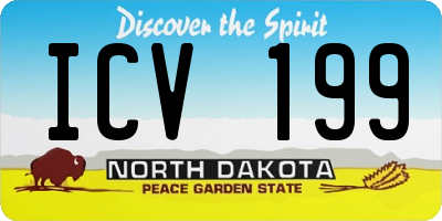 ND license plate ICV199