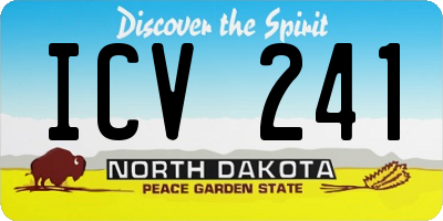 ND license plate ICV241