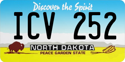 ND license plate ICV252